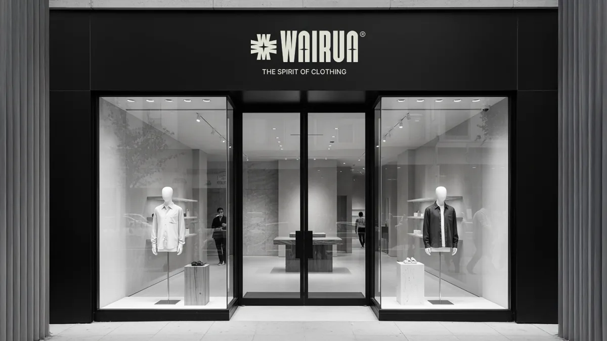 Wairua storefront with minimal brand mark
